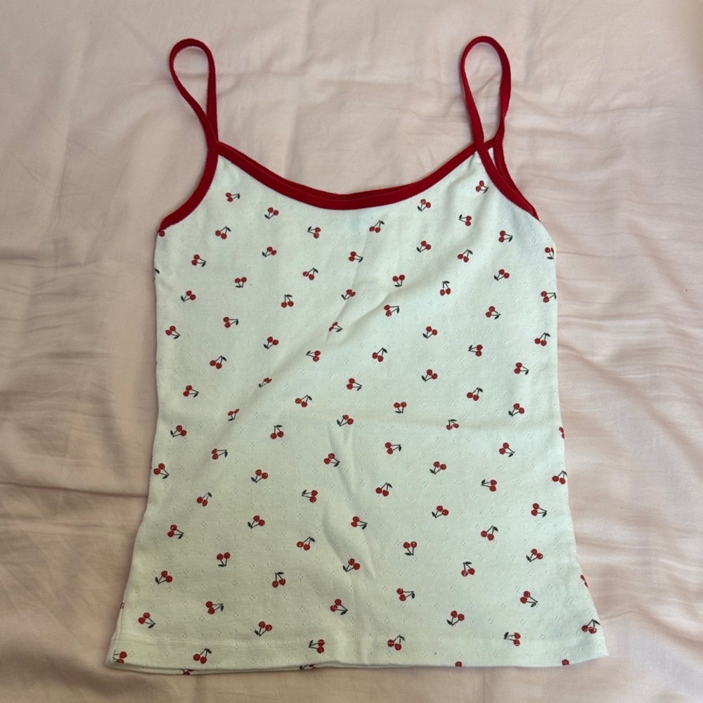 Brandy Melville Cherry Print Camisole Top